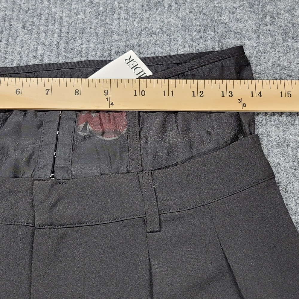 NWT Cider Black Corseted High-Waist Wide-Leg Pleated Trousers Women's Size M - Picture 4 of 13
